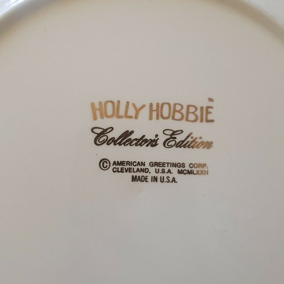Holly Hobbie Collector Collector's Edition Happy is the Home Plate 1972 Vintage - Picture 5 of 12